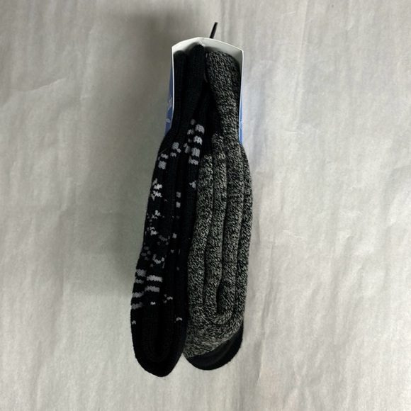 New Columbia Socks Women’s 2 Pair Black & Gray Fleece Socks Activewear Casual - Picture 5 of 12